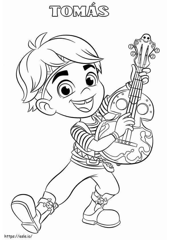 Tomas From Santiago Of The Seas coloring page