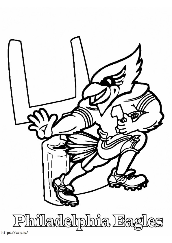 Philadelphia Eagles Swoop coloring page