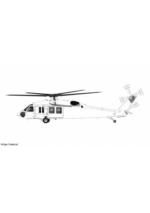 Coloriage Bon hélicoptère à imprimer dessin