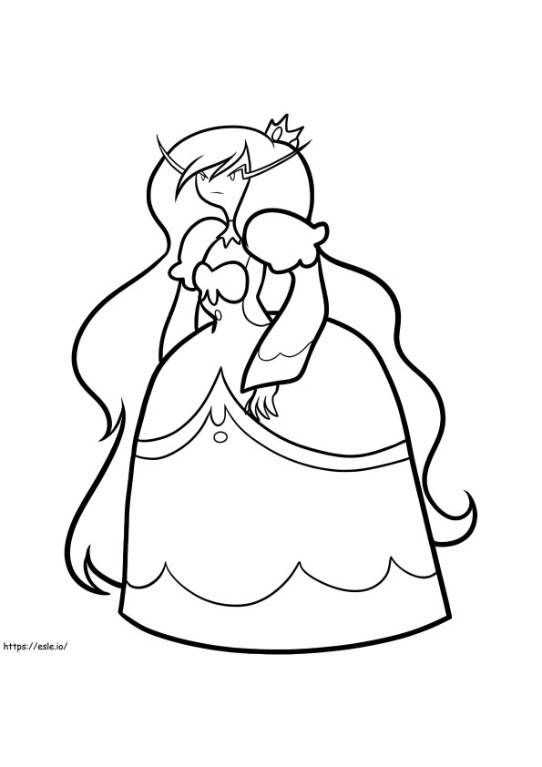 Angry Ice Queen coloring page