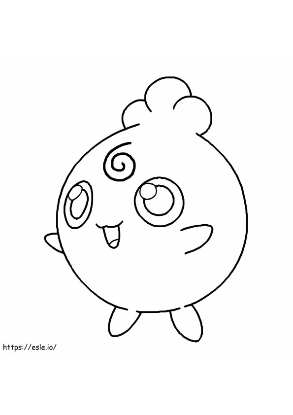 Coloriage Adorable Pokémon Igglybuff à imprimer dessin