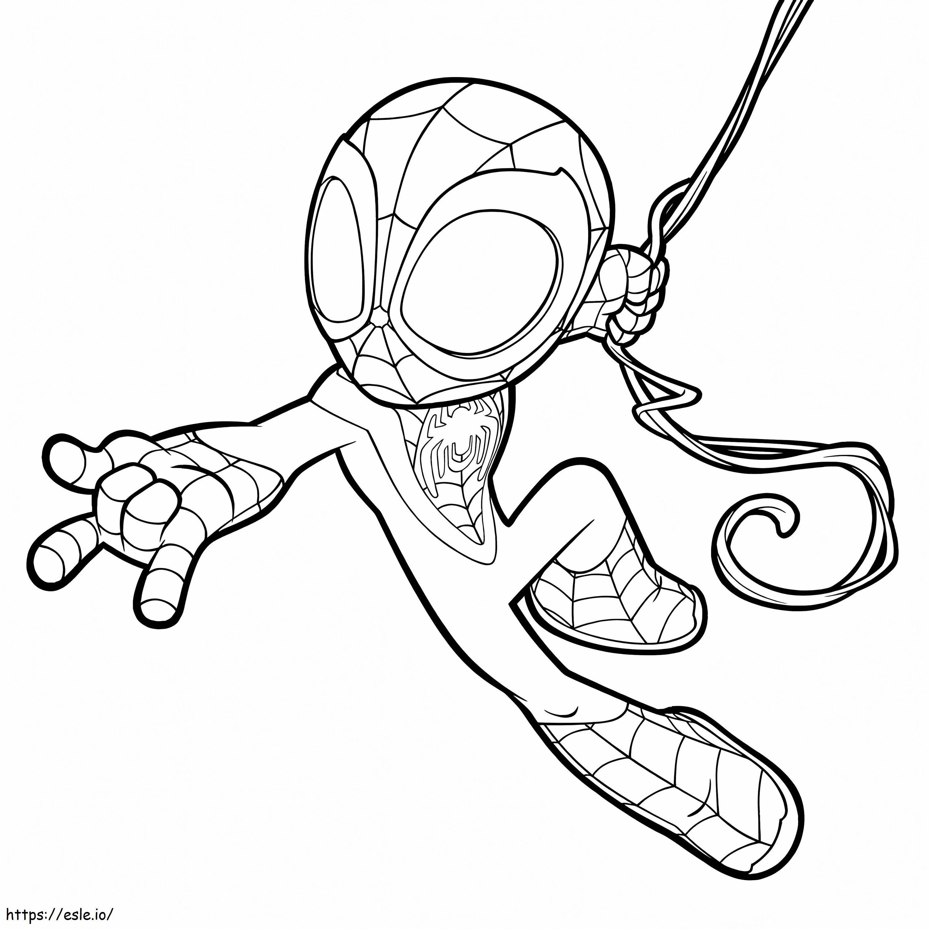 Spiderman ilmainen suunnittelu värityskuva