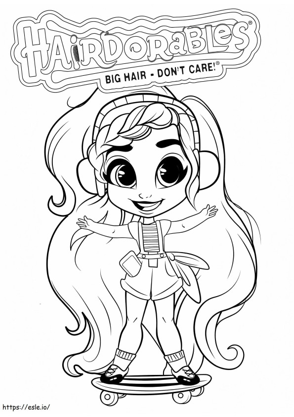 Free Printable Hairdorables coloring page