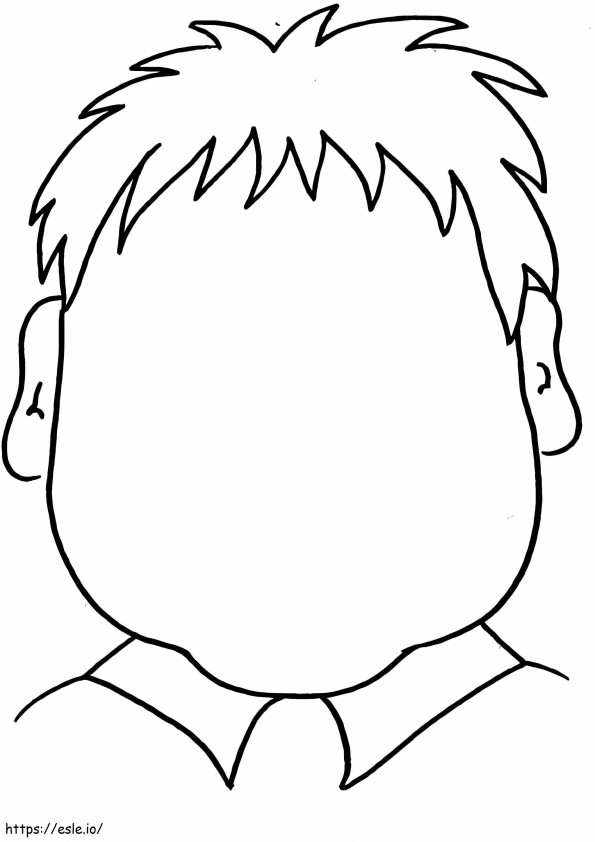 Free Printable Blank Face coloring page
