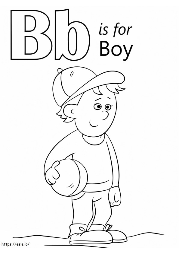 Boy coloring page