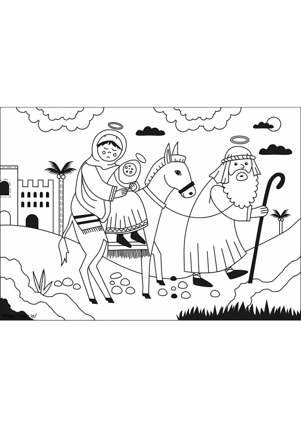 Escape To Egypt coloring page