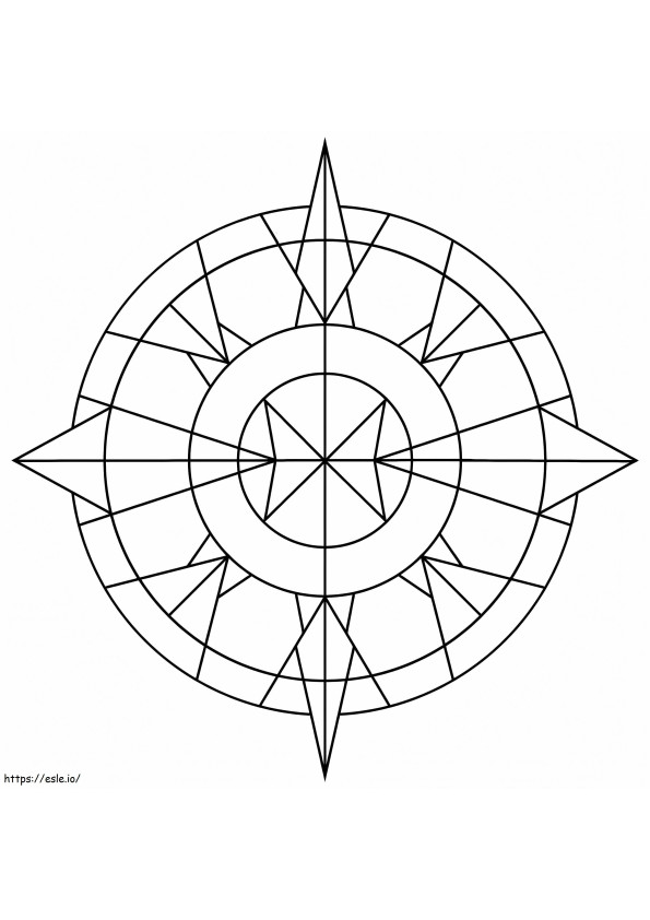 Kaleidoscope 5 coloring page