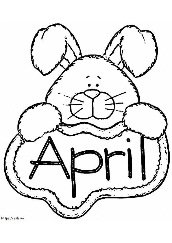 April Coloring Page 9 coloring page