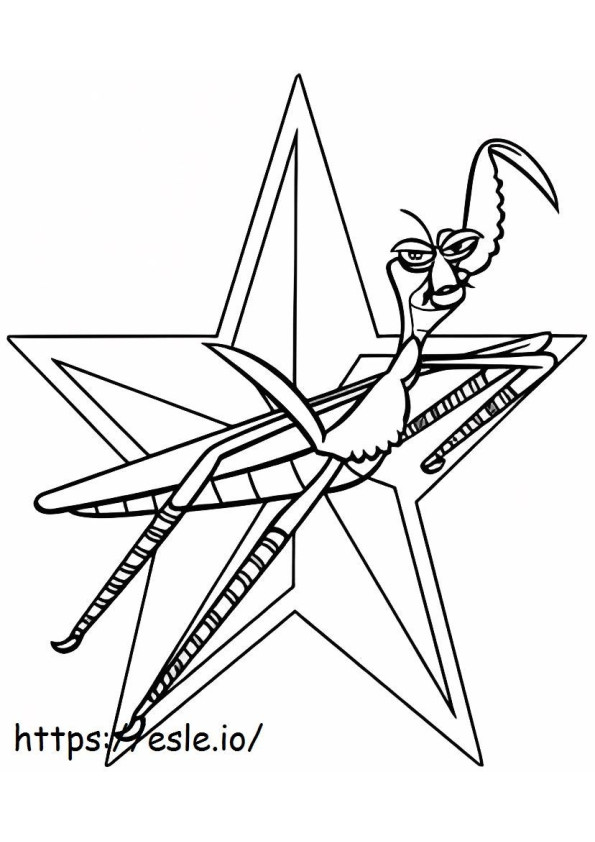Brother Mantis coloring page