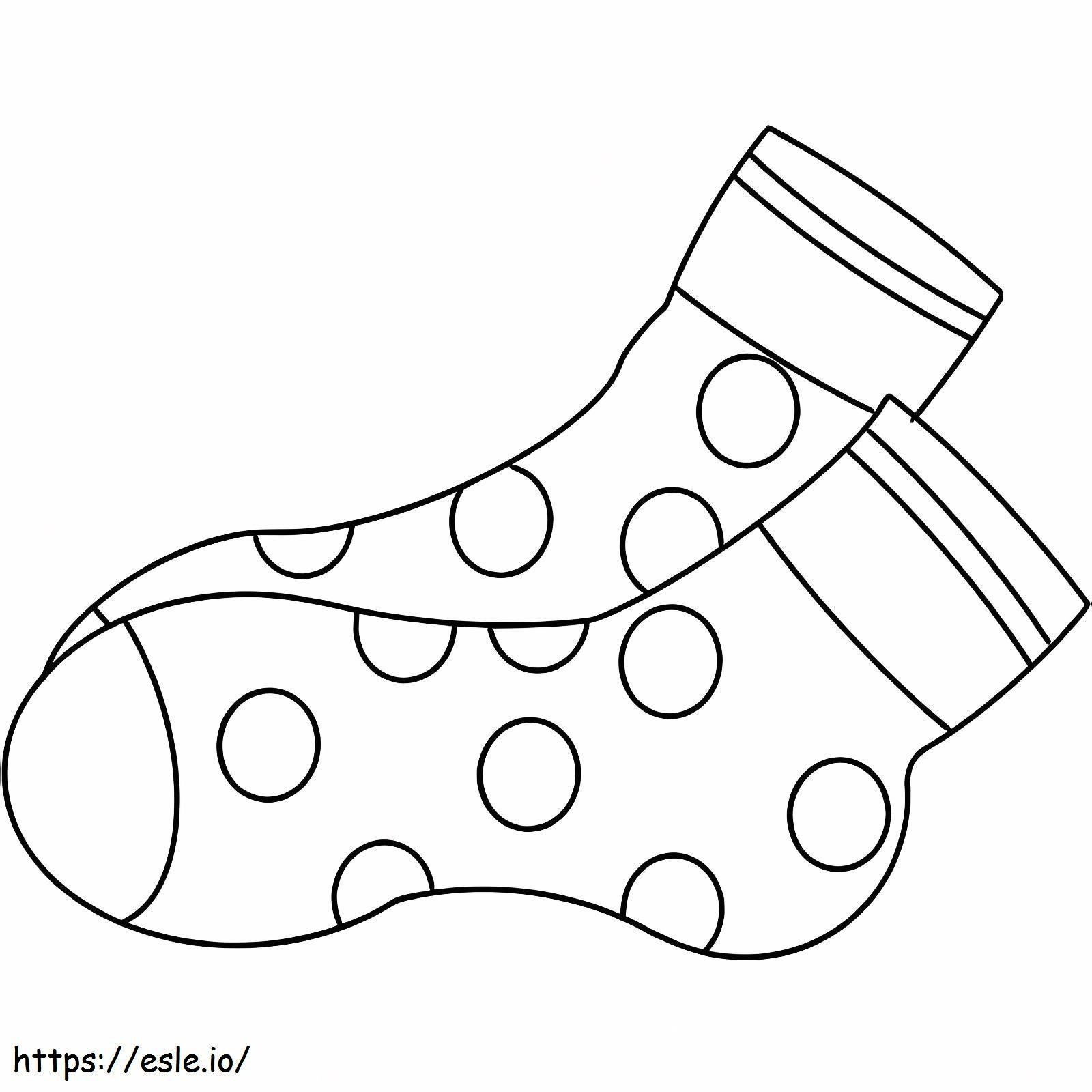Cotton Socks coloring page