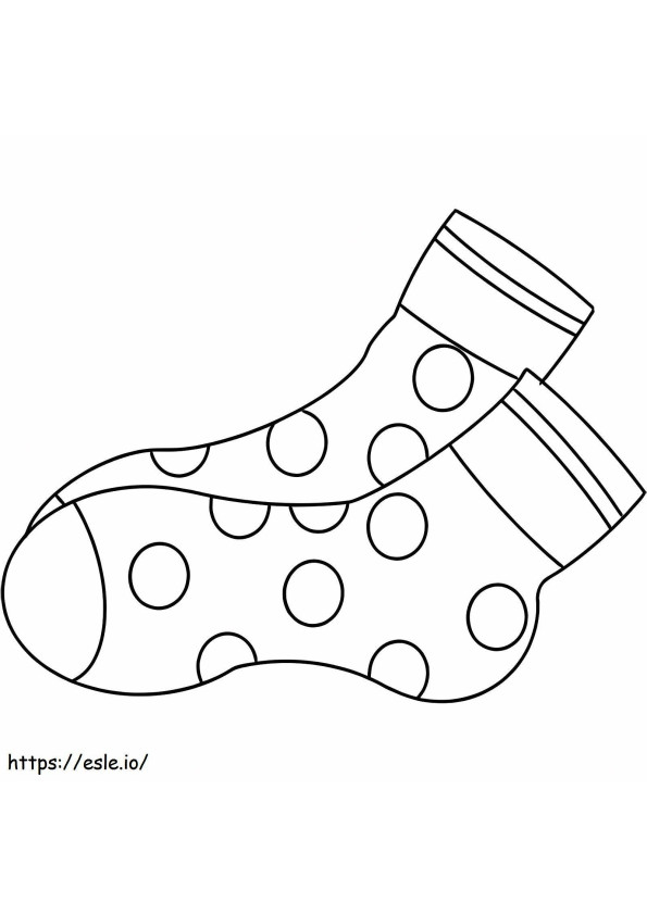 Cotton Socks coloring page