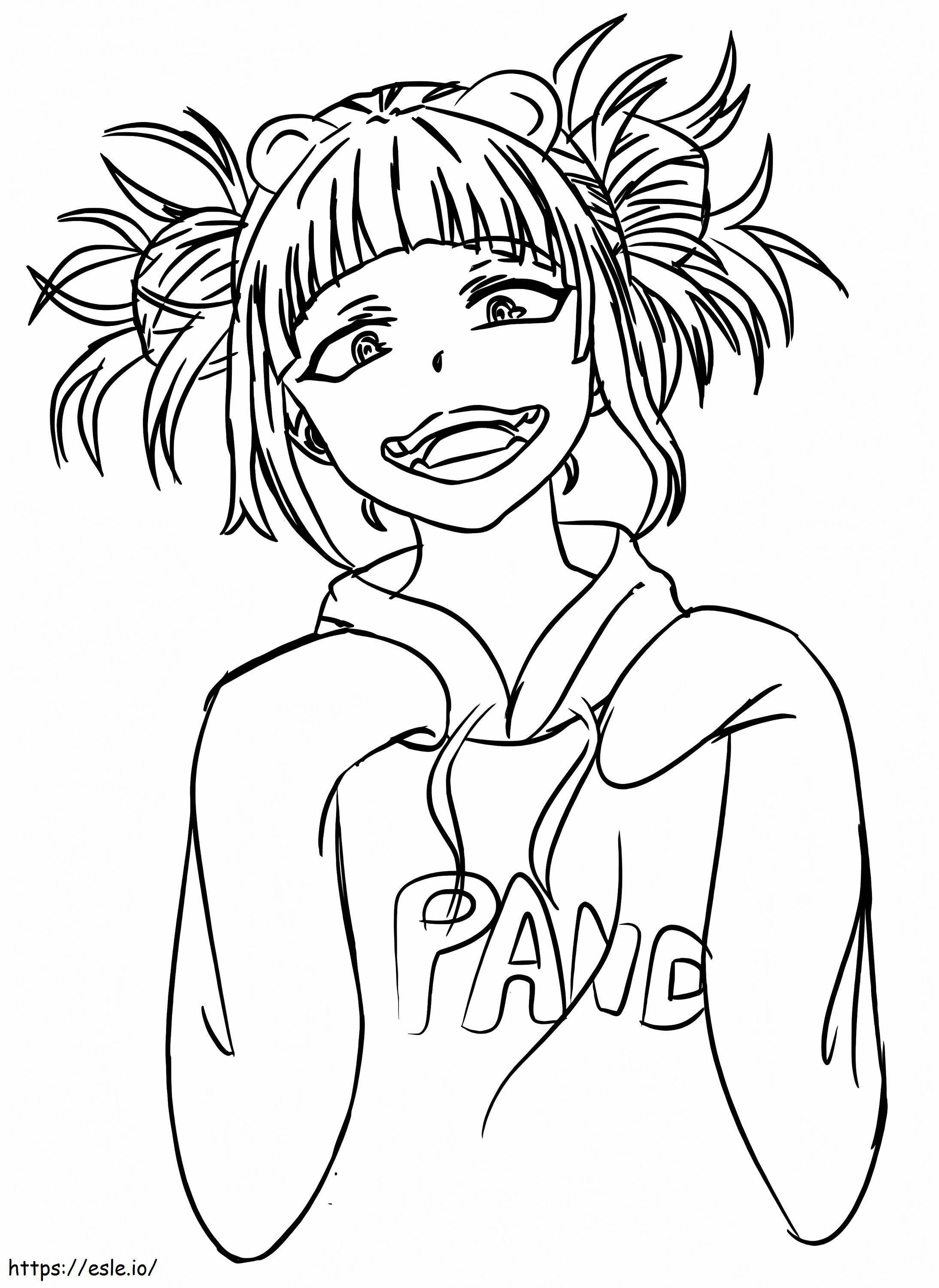 Printable Himiko Toga coloring page