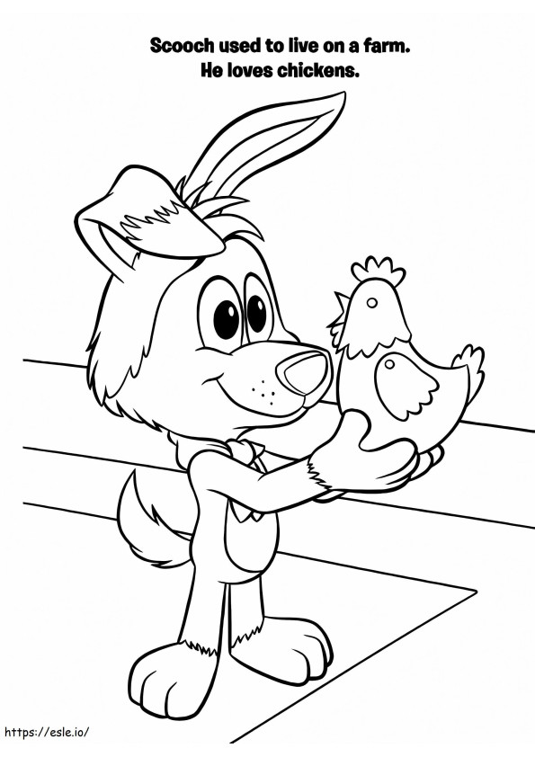 Scooch From Go Dog Go coloring page