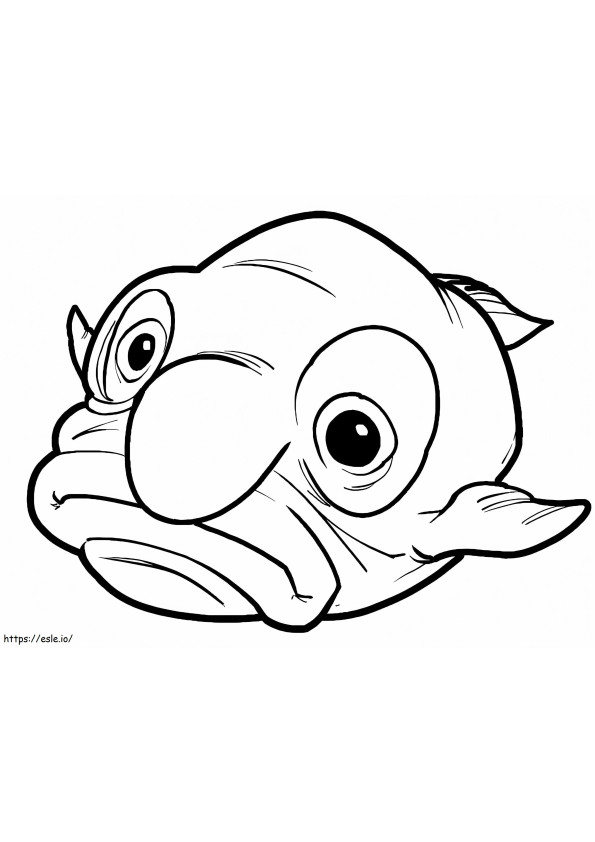 Blobfish muito feio para colorir