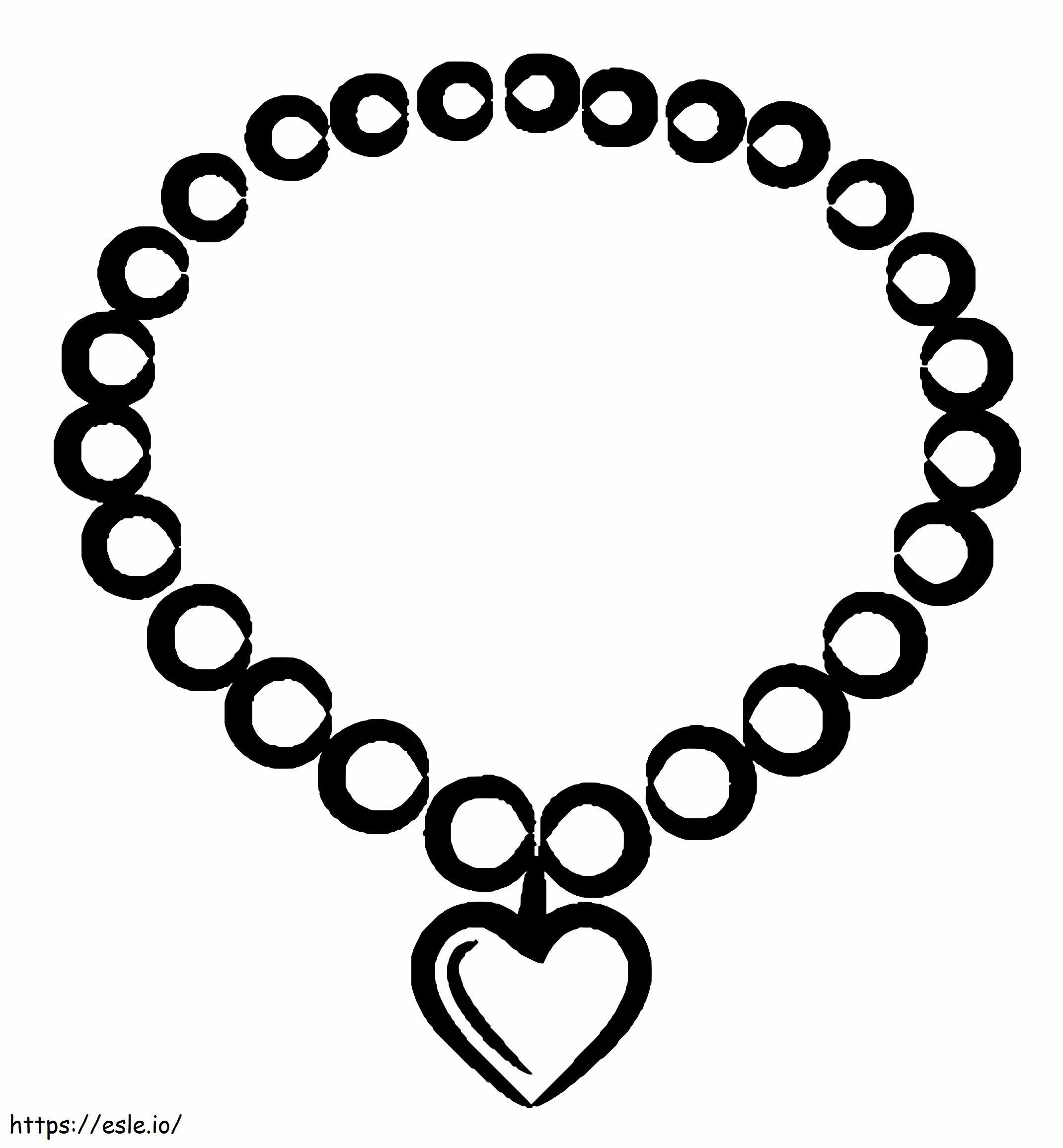 A Pearl Necklace coloring page