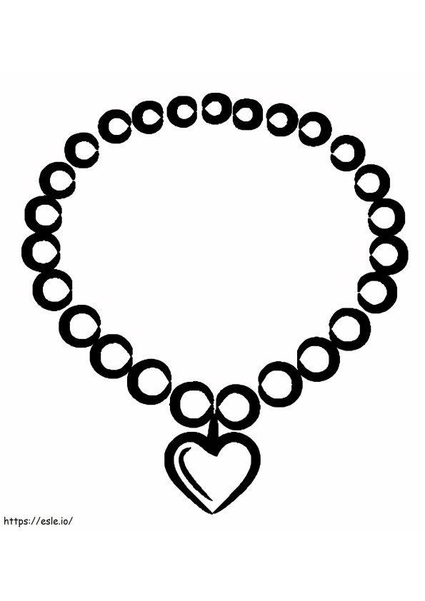 A Pearl Necklace coloring page