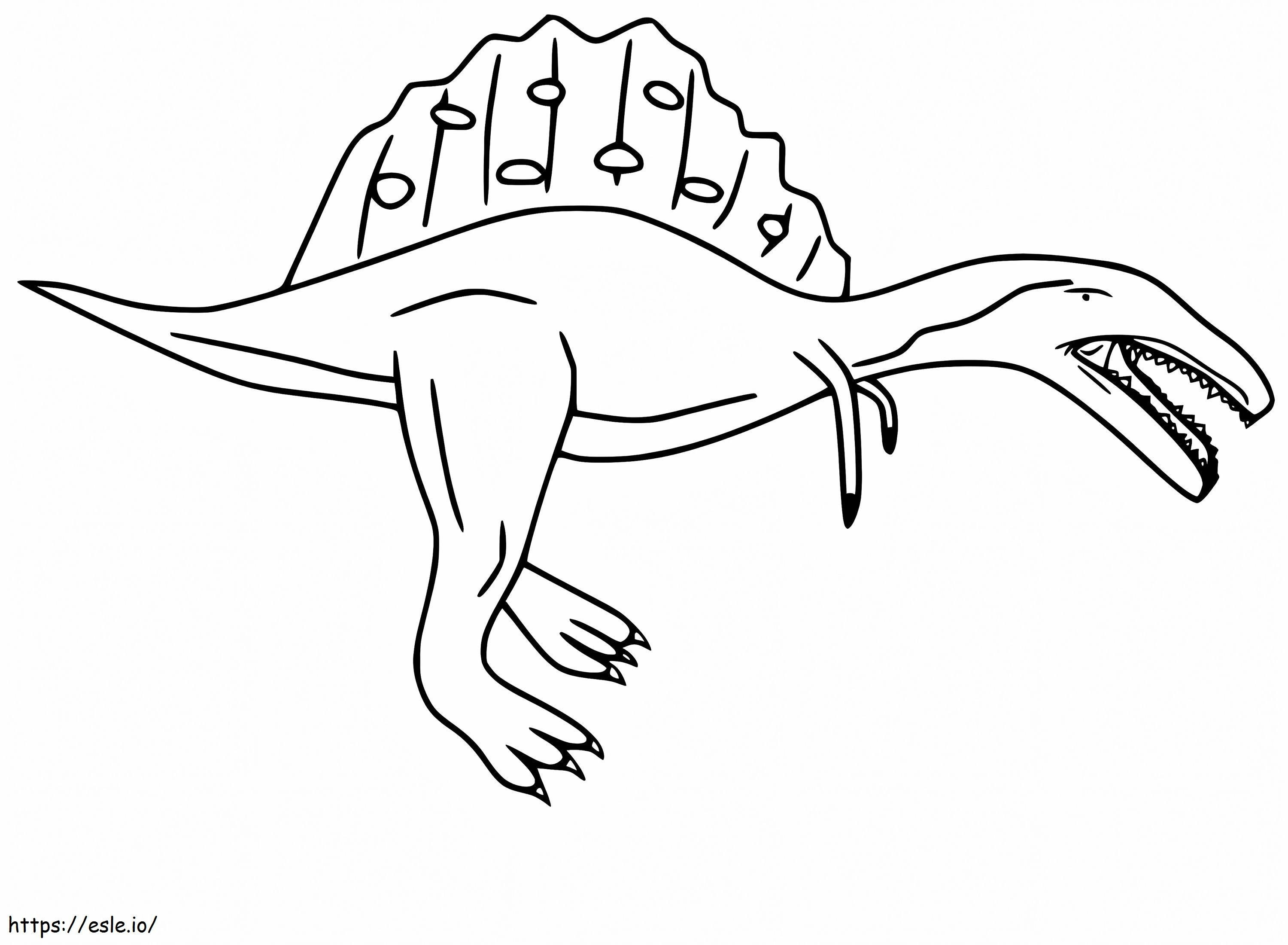 Lelijke Spinosaurus kleurplaat kleurplaat
