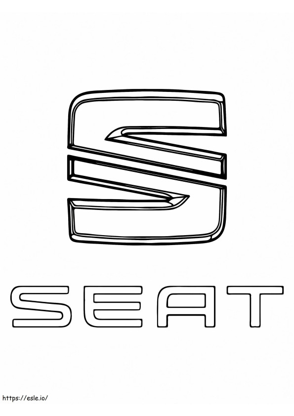 Istuinauton logo värityskuva