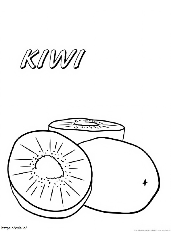 Kiwi yang luar biasa Gambar Mewarnai