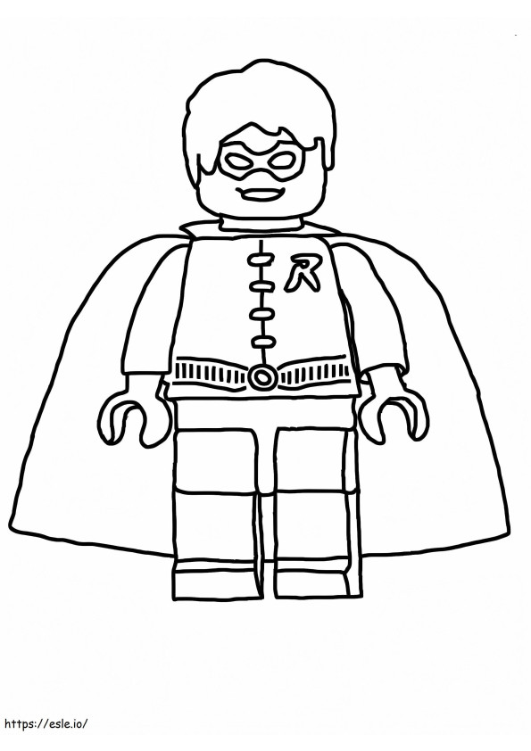 Niesamowity Robin z Lego kolorowanka