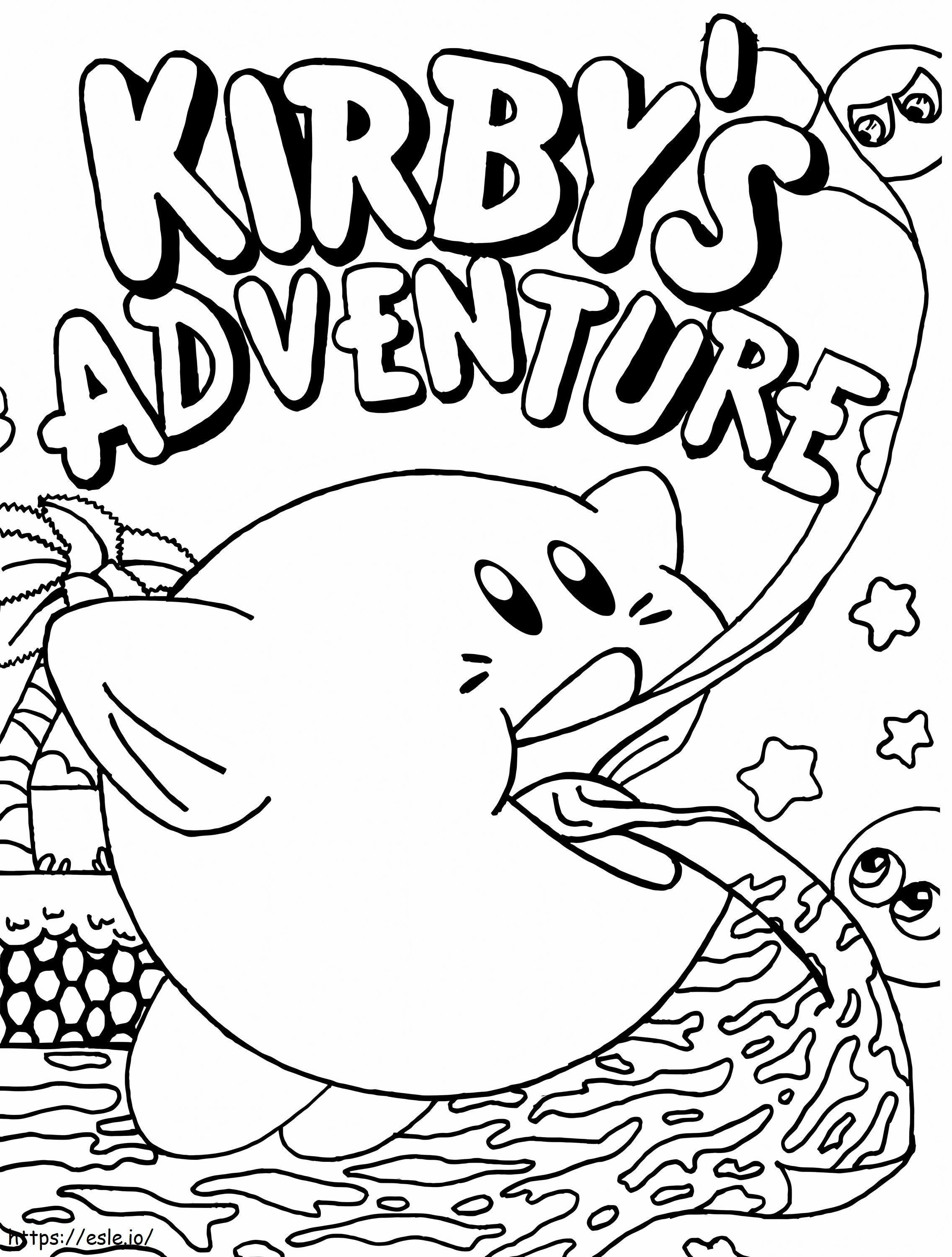 Kirby's avontuur kleurplaat kleurplaat