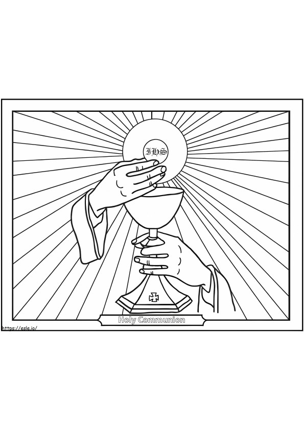 Holy Communion coloring page