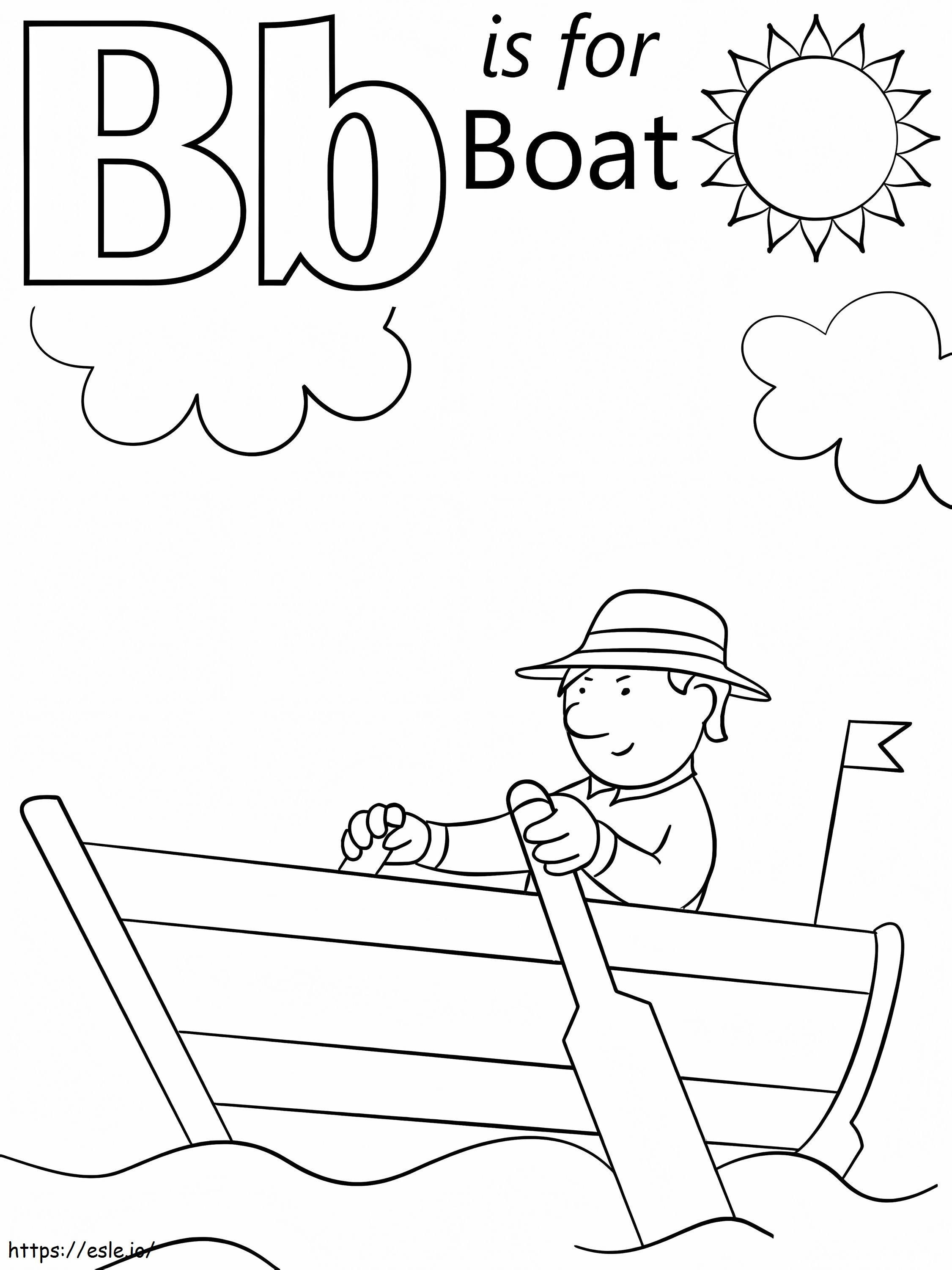 Ship Letter B coloring page