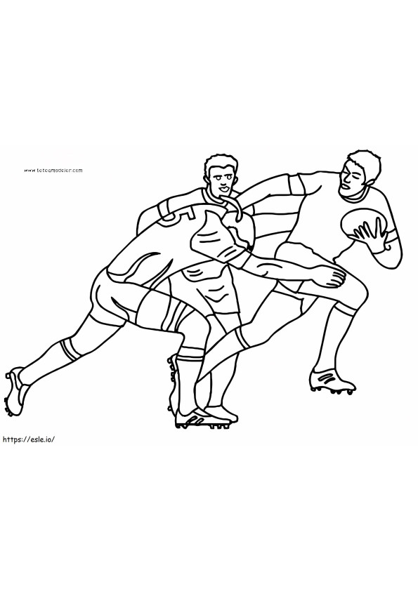 Print Rugby de colorat
