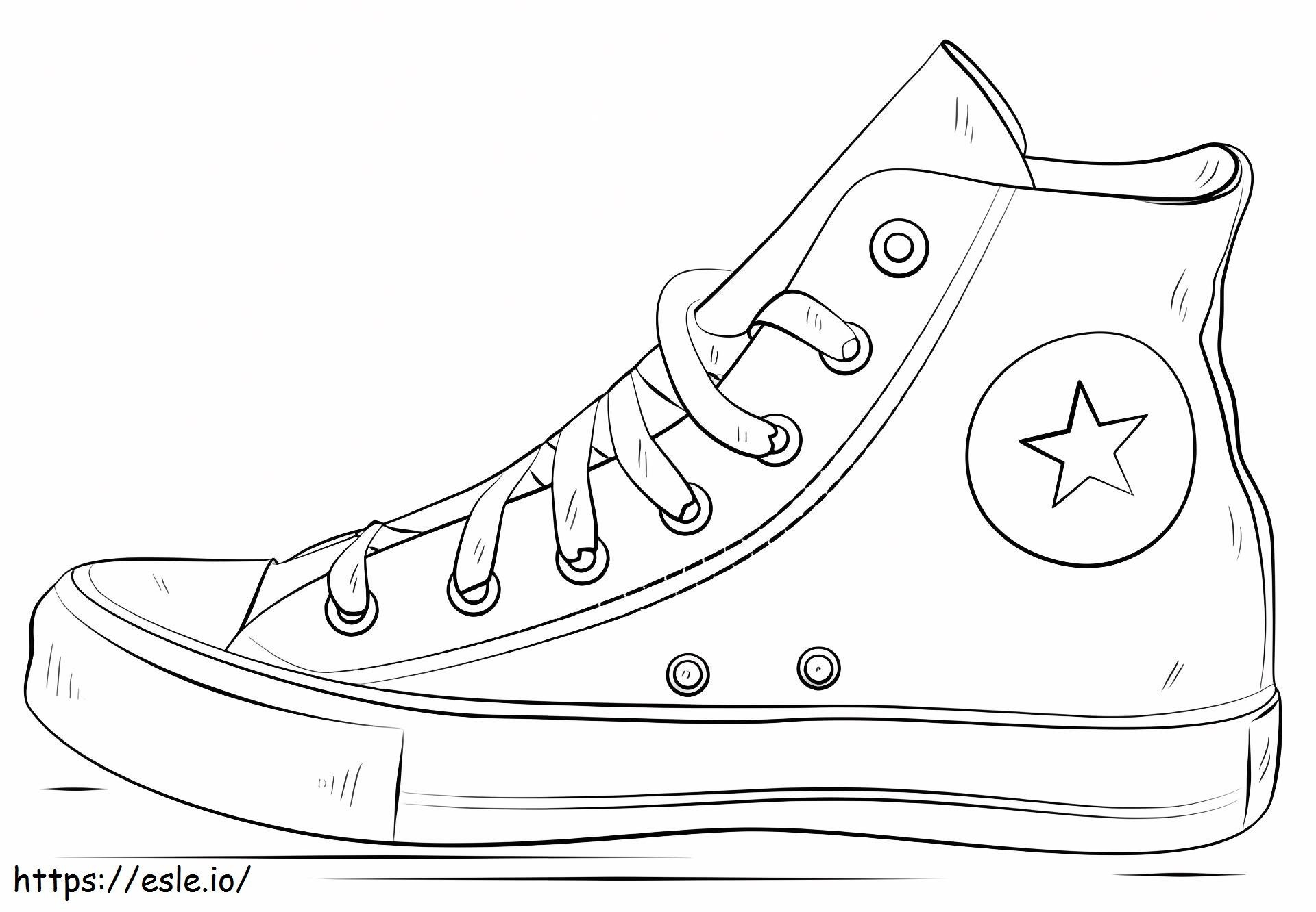 1559614444 Converse High Top A4 coloring page