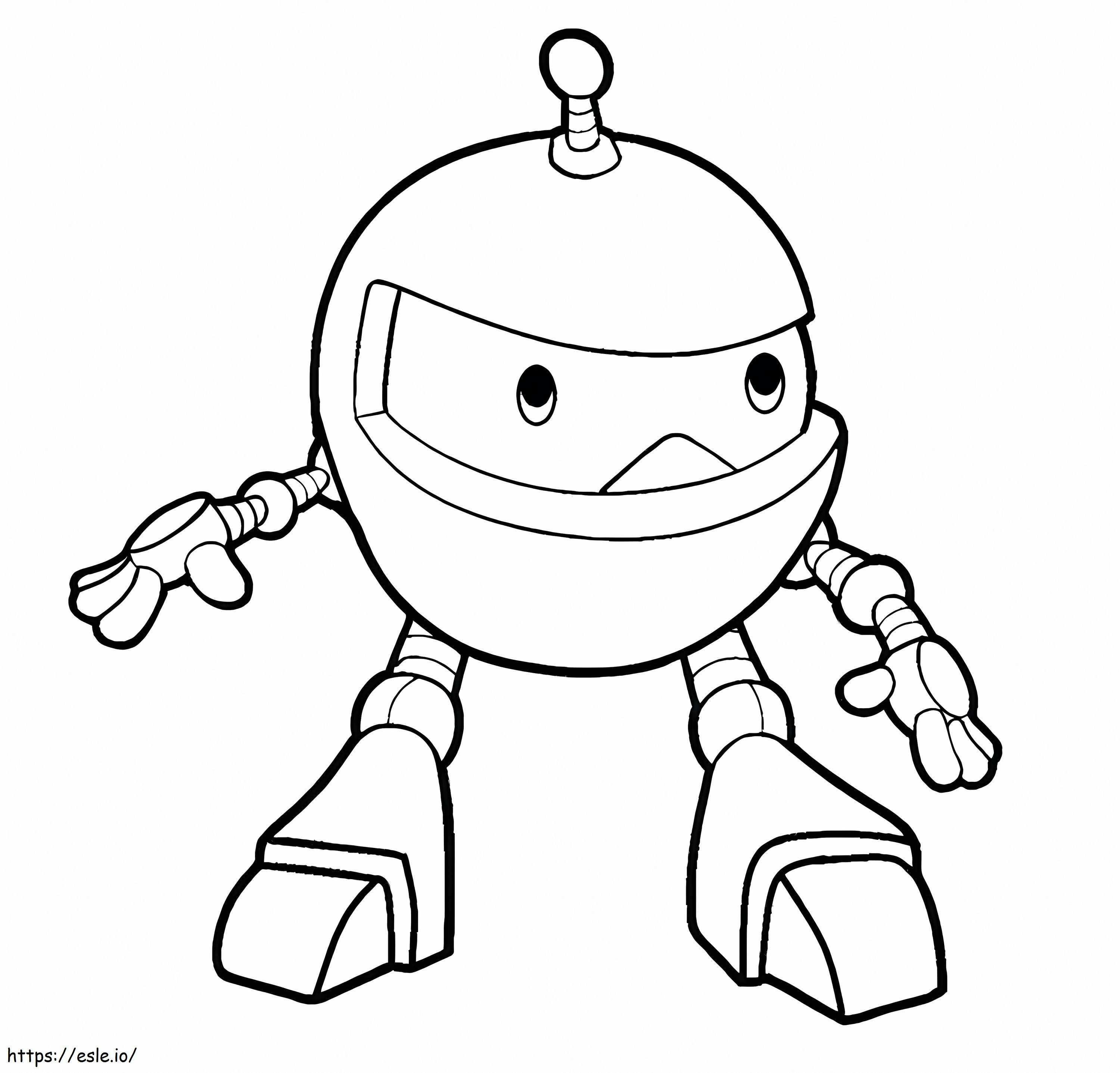 Robot Genial coloring page