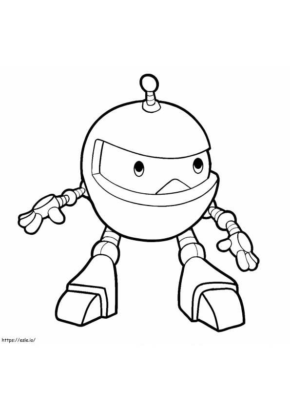 Robot Genial coloring page