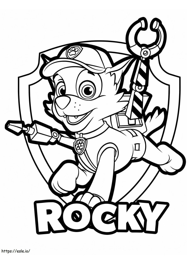 Coloriage Rocky de Paw Patrol 779X1024 à imprimer dessin