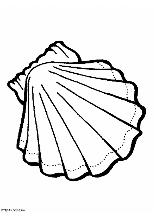 Normal Seashell coloring page
