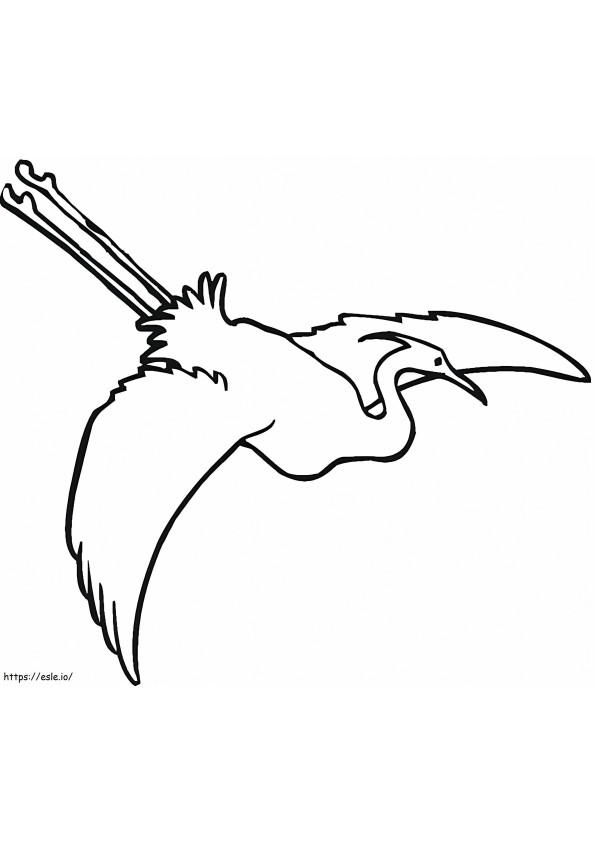 Zilverreiger vliegen