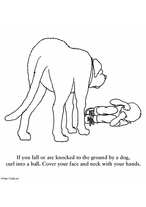 Dog Safety 6 coloring page