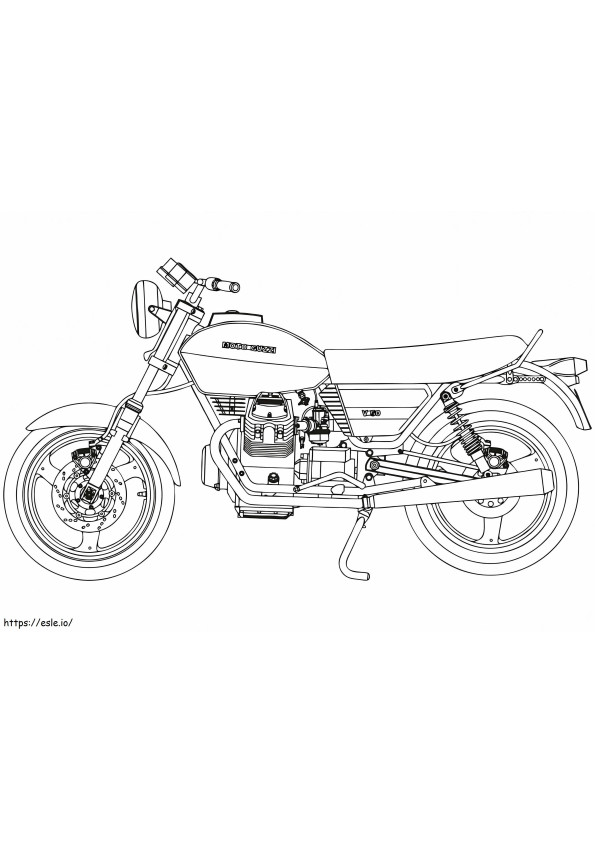 Moto Guzzi V50 1024X724 kleurplaat
