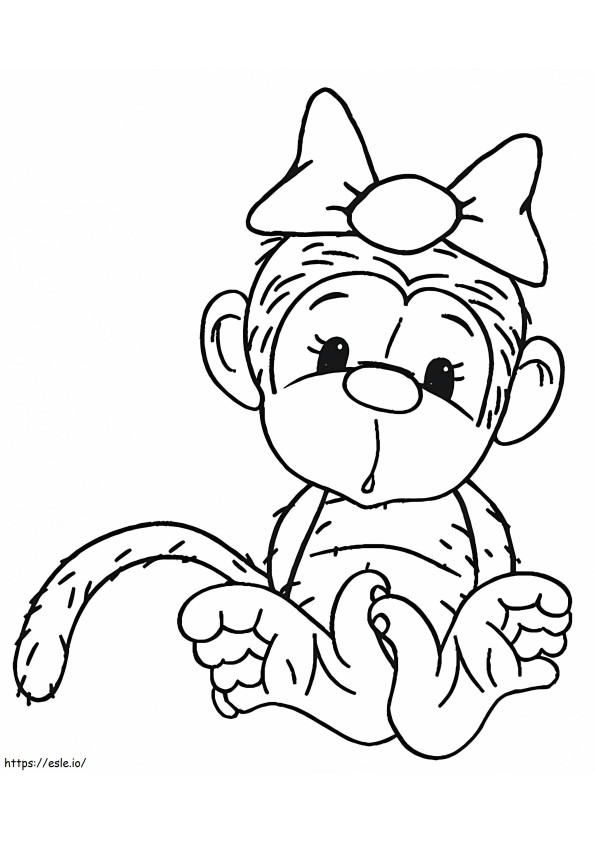 Big Monkey coloring page
