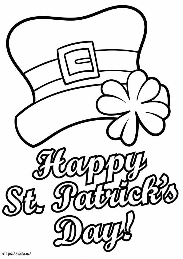 Free St. Patricks Day coloring page