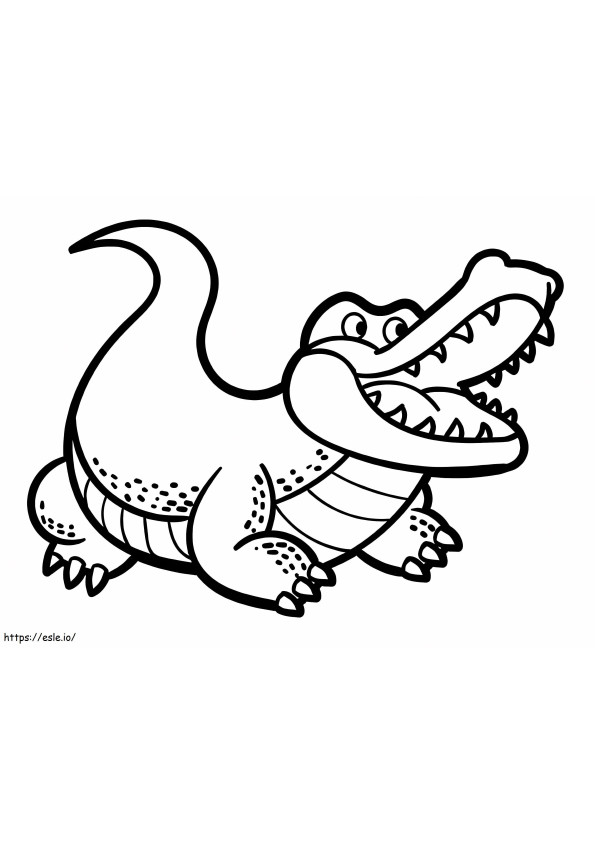 Coloriage Crocodile Gratuit Imprimable à imprimer dessin