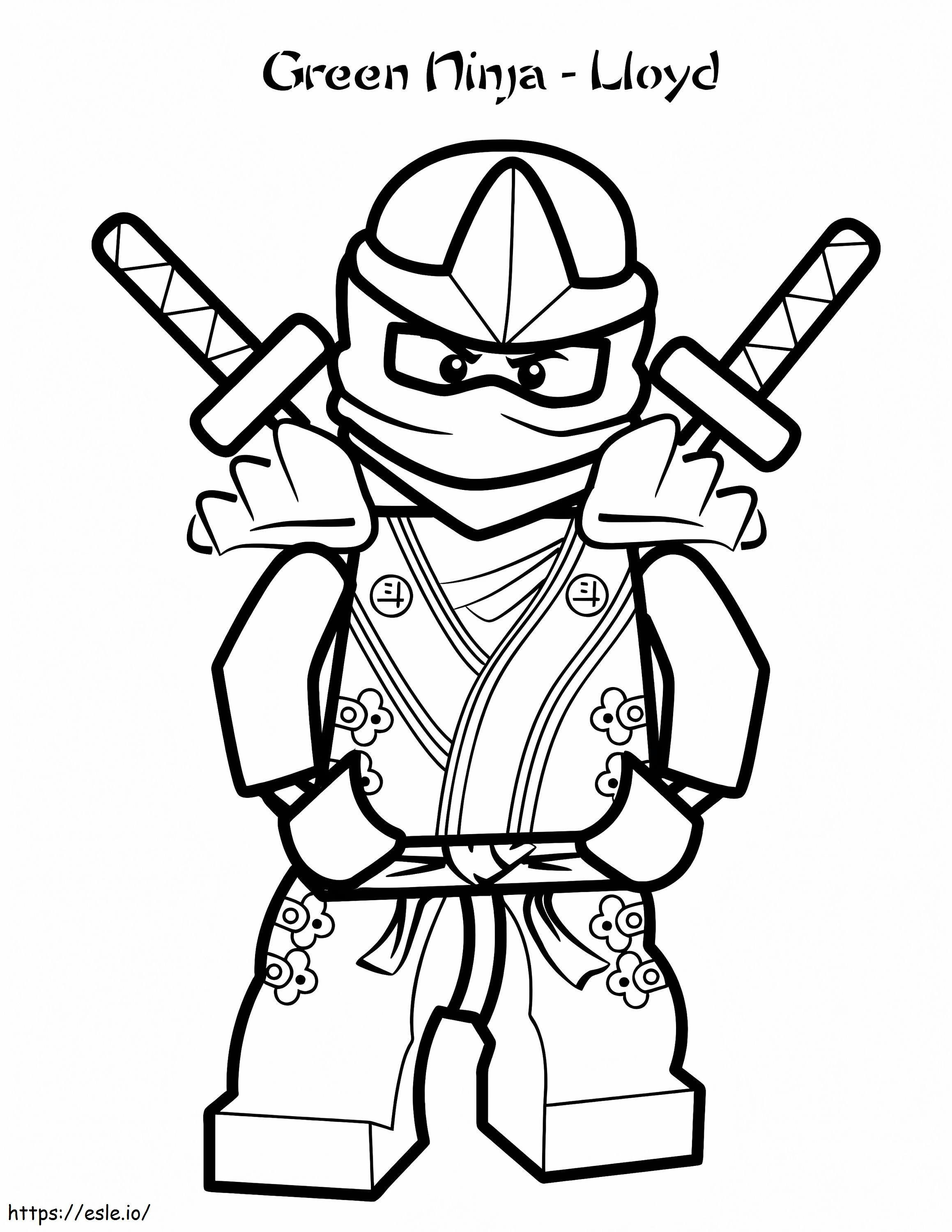 Lloyd z Ninjago kolorowanka