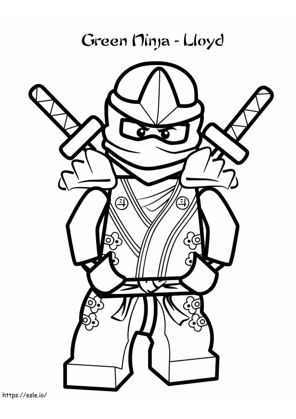 Lloyd de Ninjago para colorir