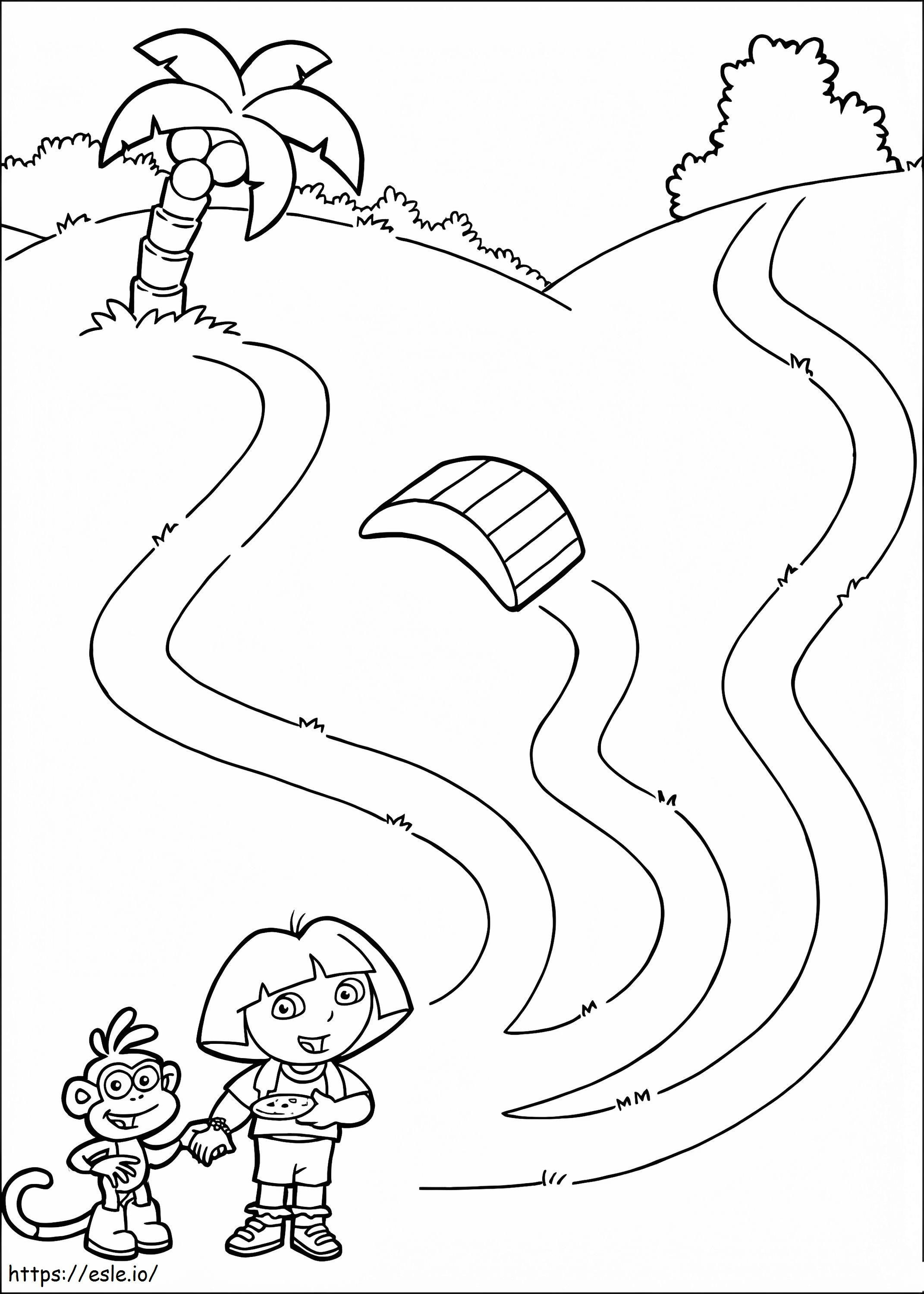 Dora Game coloring page