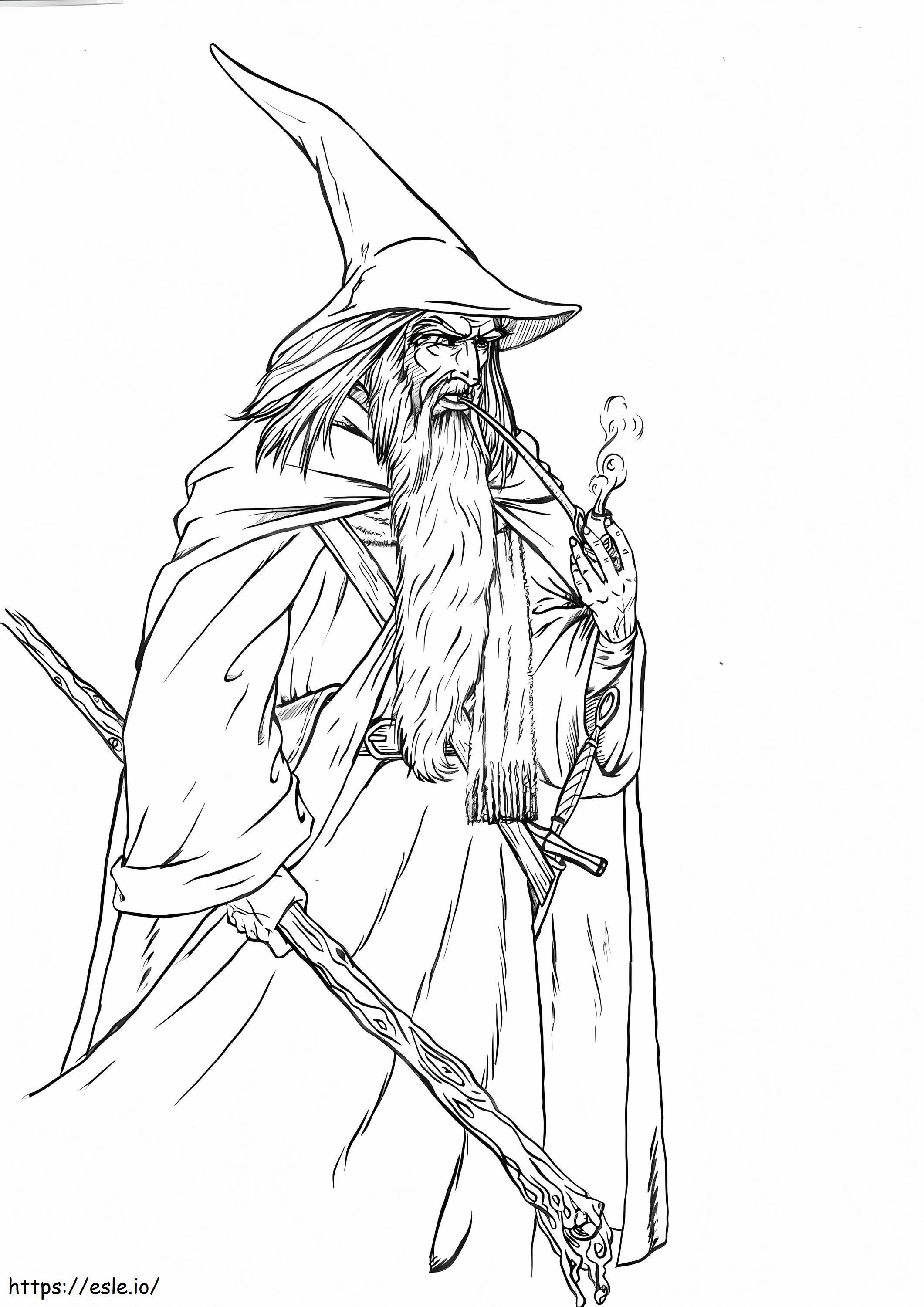Gandalf coloring page