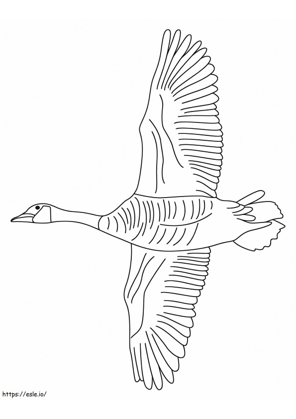 Goose Flight coloring page