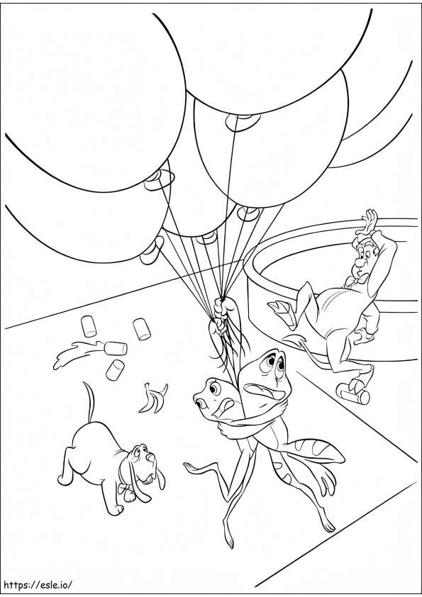 Free Printable Princess And The Frog coloring page