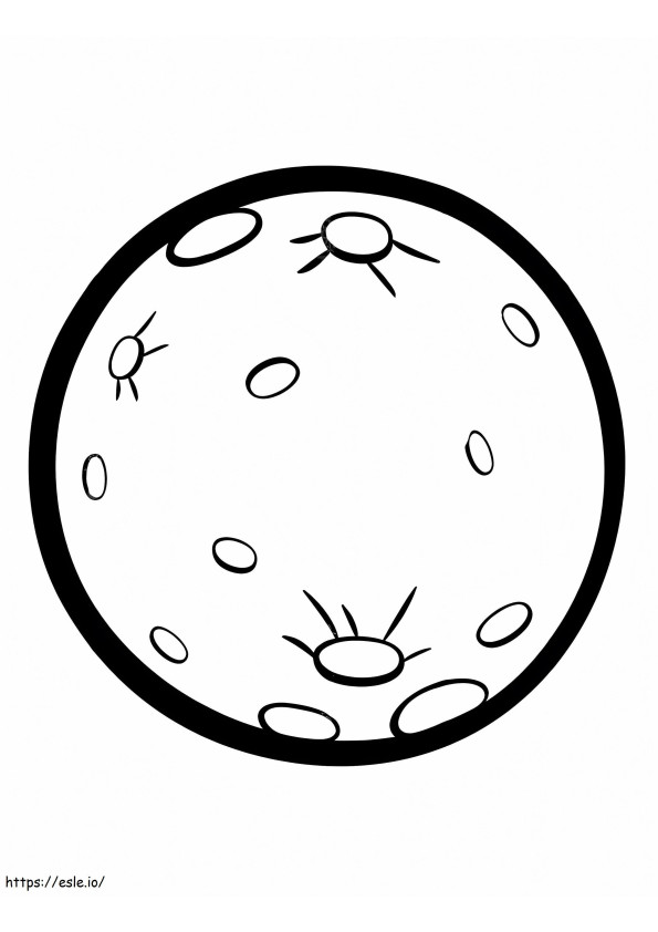 The Moon 1 coloring page