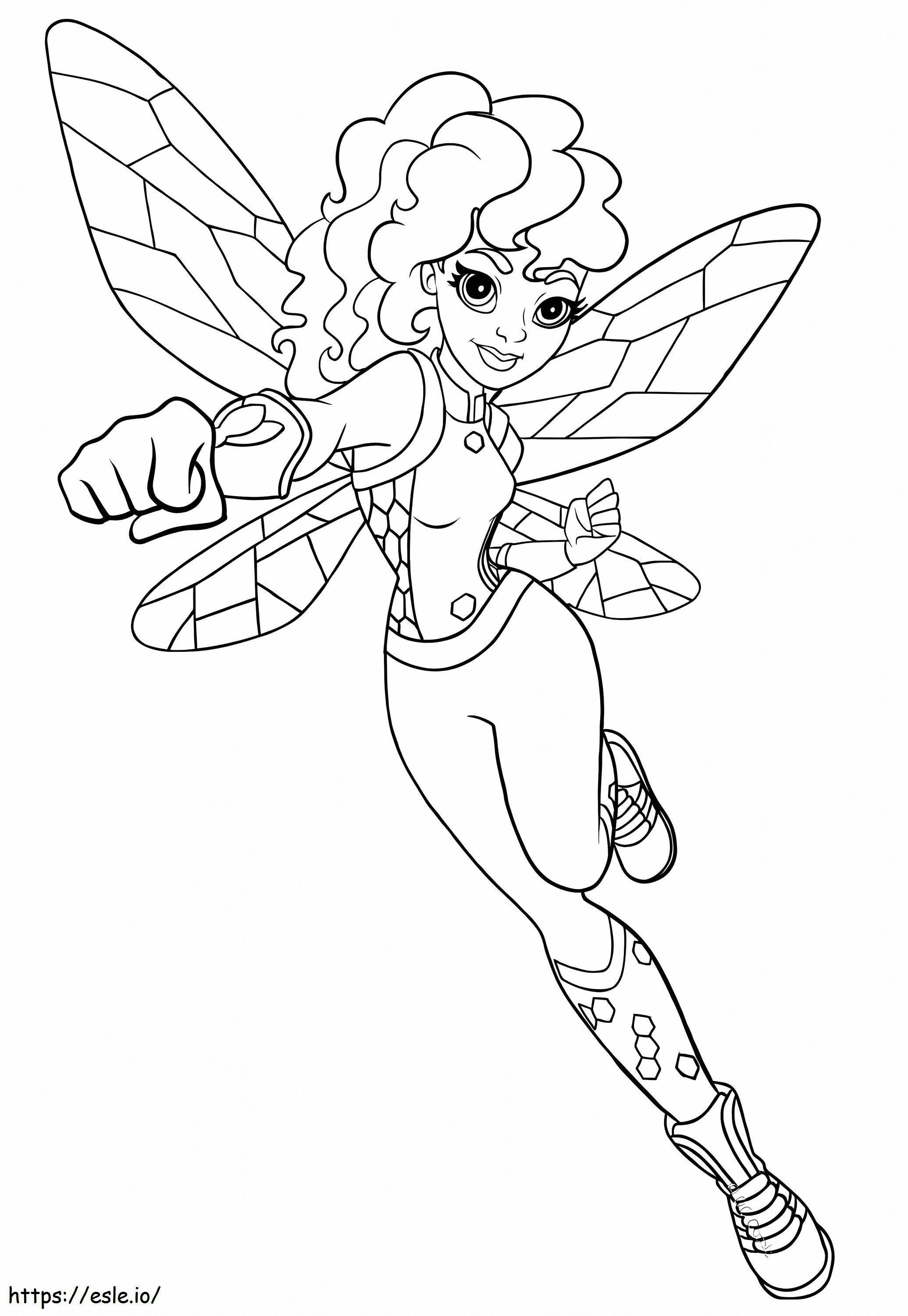 DC Süper Kahraman Kızlarından Bumblebee boyama