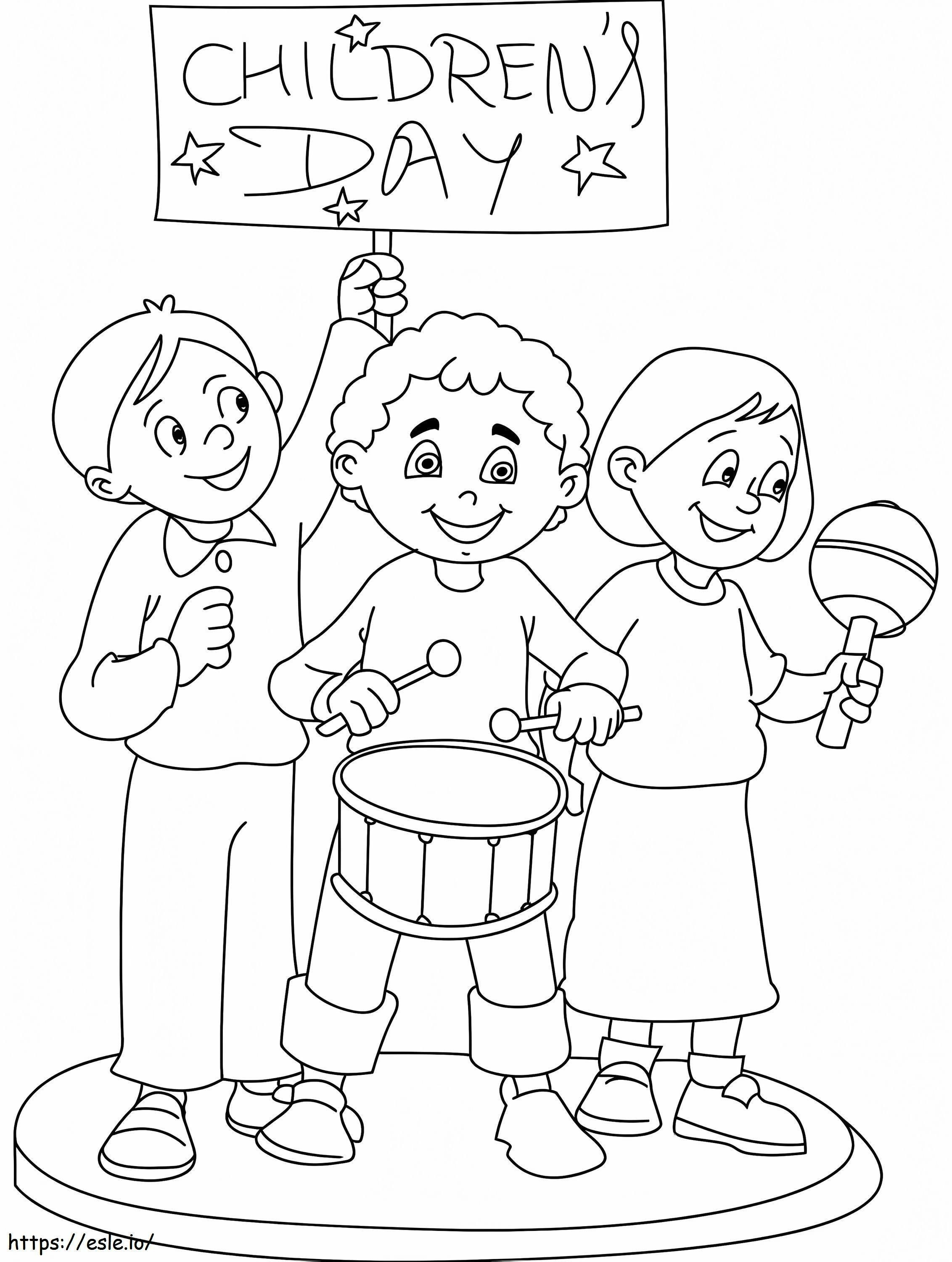 Childrens Day 1 coloring page