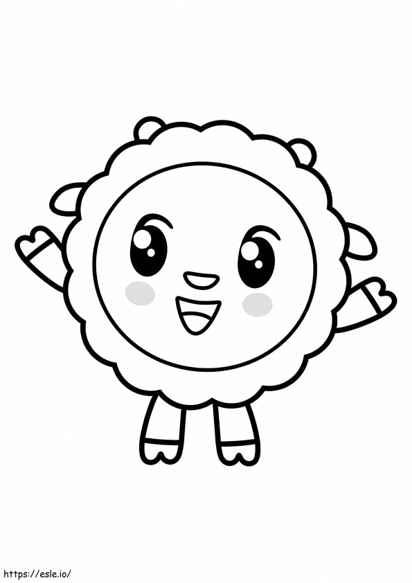 Happy Wally From BabyRiki coloring page