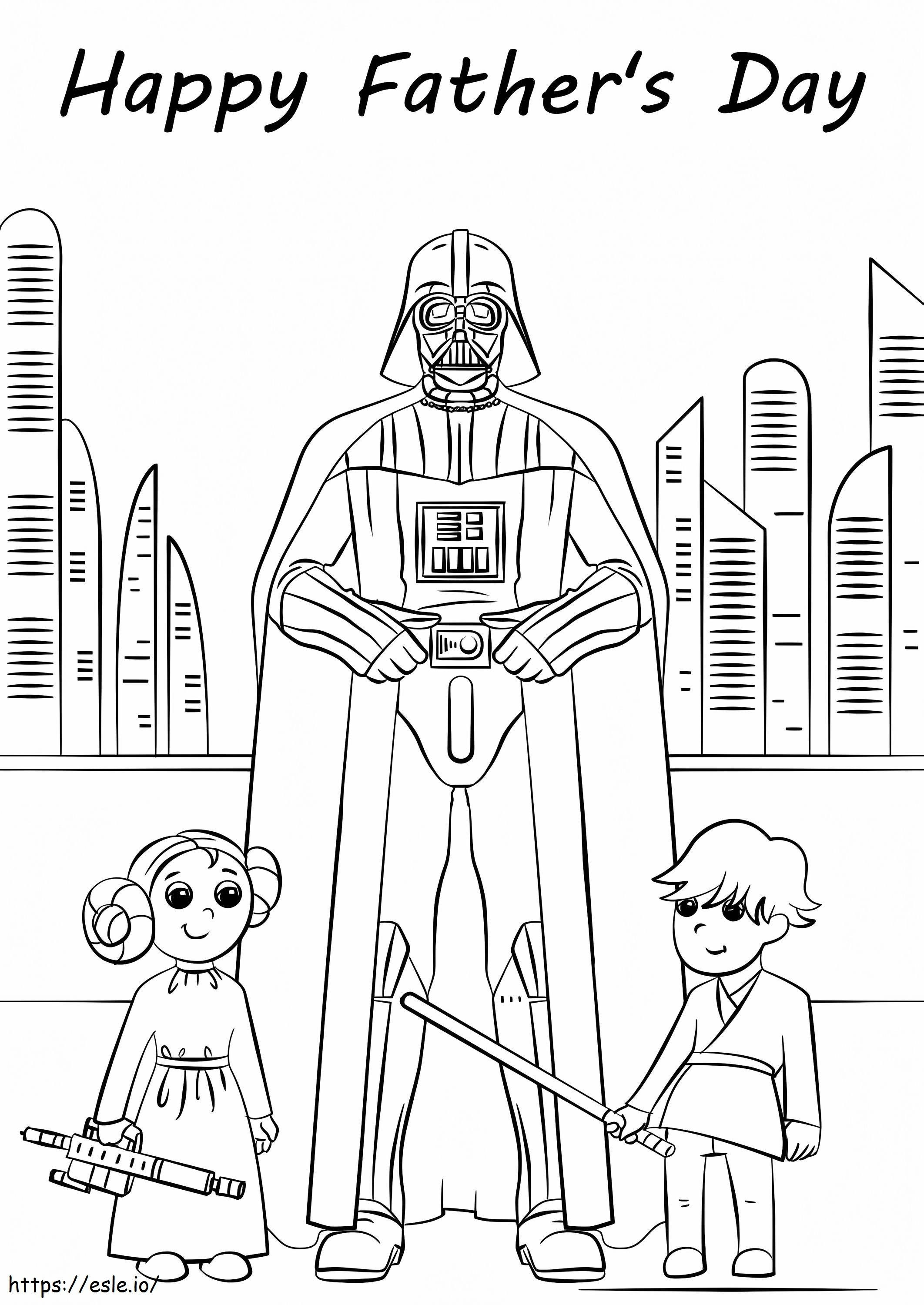 Free Happy Fathers Day coloring page
